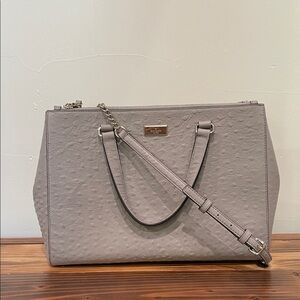 Kate Spade New York Loden Bristol Drive Ostrich Embossed Leather Bag